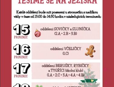 Vánoční besídky v ŠD